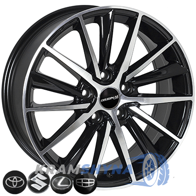 Zorat Wheels BK5809 7x17 5x114.3 ET40 DIA60.1 BP