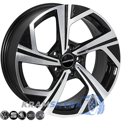 Zorat Wheels BK5851 7.5x17 5x112 ET45 DIA66.6 BP