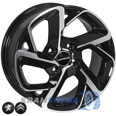 Zorat Wheels BK5714 6.5x15 4x108 ET25 DIA65.1 BP