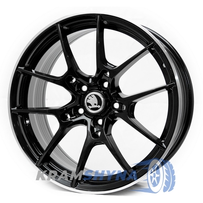 Replica Skoda KW11 7x16 5x112 ET35 DIA0 MBL