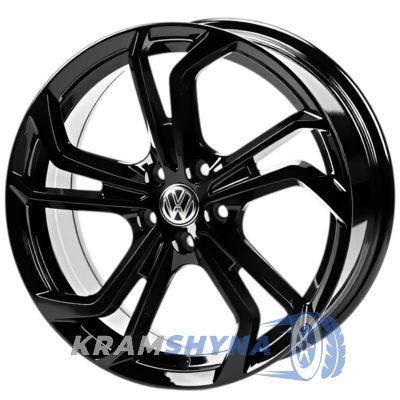 Replica VW698 8x18 5x112 ET45 DIA57.1 Black
