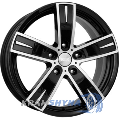K&K Онегин 8x18 5x112 ET39 DIA66.6 Алмаз черн