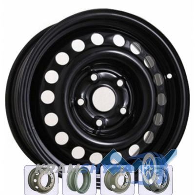Kapitan Сталь 7x17 5x108 ET50 DIA63.4 Black