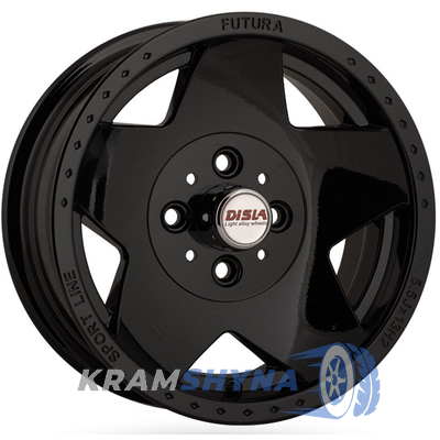 Disla Futura 5.5x13 4x98 ET5 DIA58.6 Black