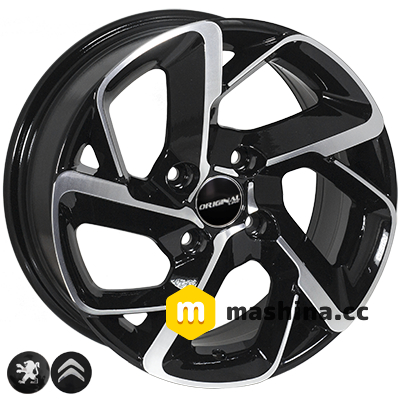 Zorat Wheels BK5714 6.5x15 4x108 ET25 DIA65.1 BP