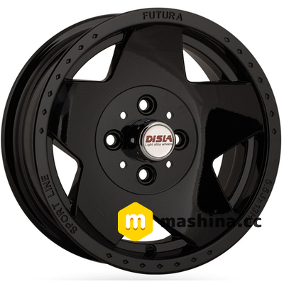 Disla Futura 5.5x13 4x98 ET5 DIA58.6 Black