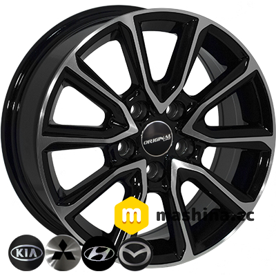 Zorat Wheels BK5344 6.5x16 5x114.3 ET35 DIA67.1 BP