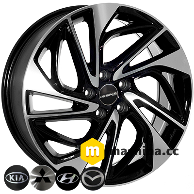 Zorat Wheels BK5518 7.5x18 5x114.3 ET51 DIA67.1 BP