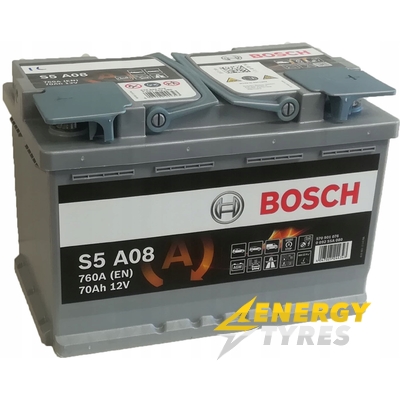 BOSCH S5 A08 70Ah 760A 12V R AGM (175x190x278)